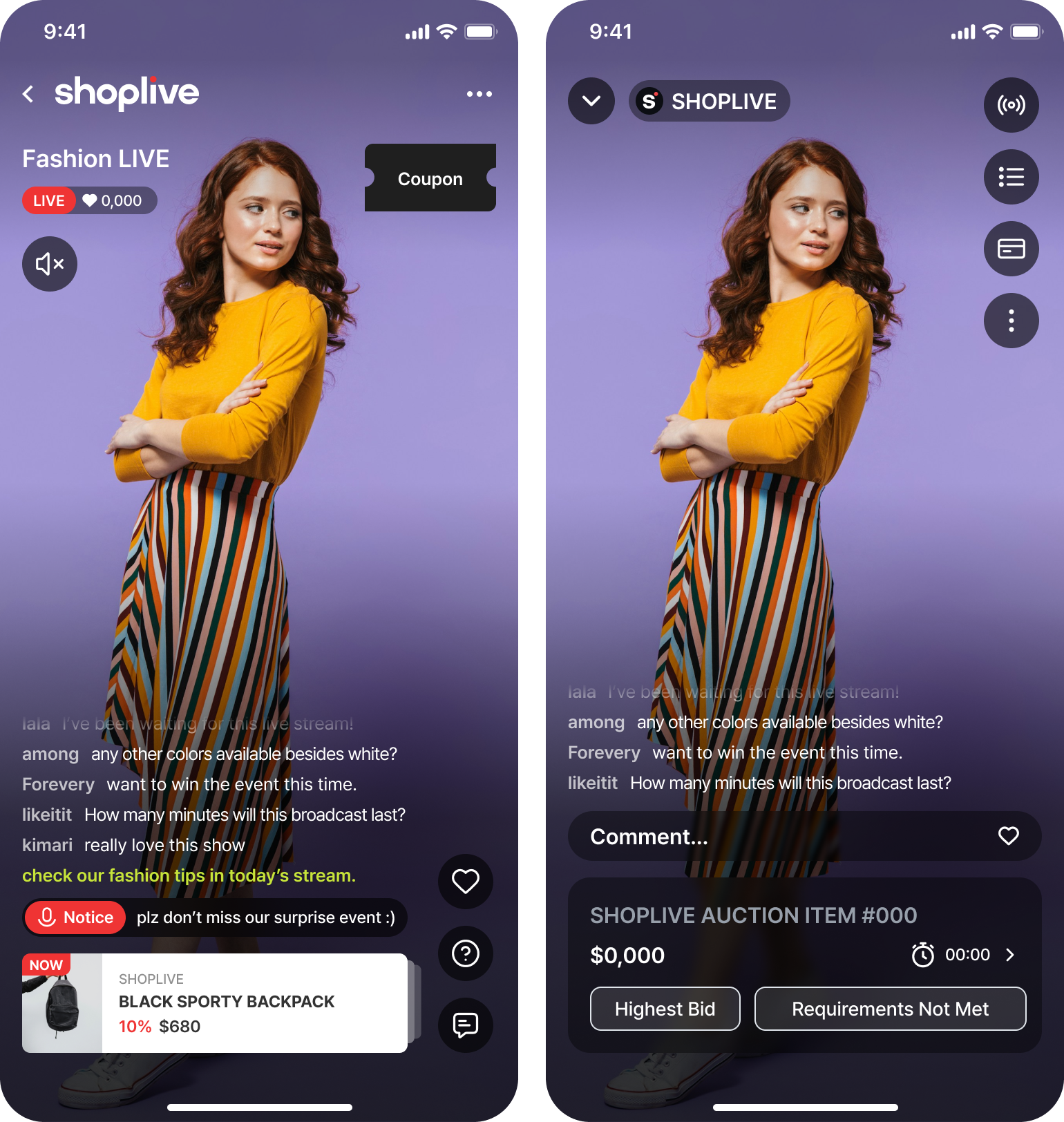 Built-in overlay vs custom UI